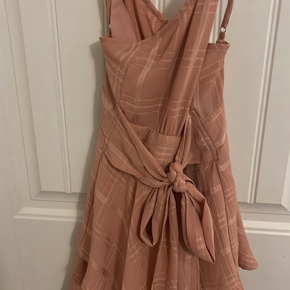 Saints and Secrets women’s M BLUSH COLOR ruffles and‎ shorts Romper NWT. Belted - Picture 7 of 14